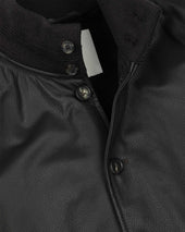 Deerskin Valstarino jacket lined with cashmere, back loop. Brown - Caffè