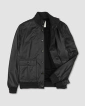 Deerskin Valstarino jacket lined with cashmere, back loop. Brown - Caffè
