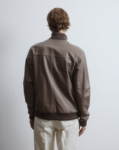 Lined Valstarino jacket in nappa leather. Brown - Cocoa