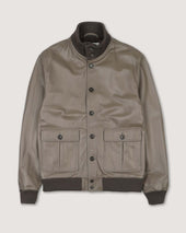 Lined Valstarino jacket in nappa leather. Brown - Cocoa