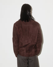 Miller blazer in suede leather, unlined. Brown - Caffè