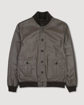 Unlined Valstarino jacket in nappa leather. Brown - Cocoa