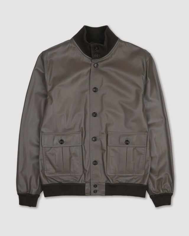 Unlined Valstarino jacket in nappa leather. Brown - Cocoa