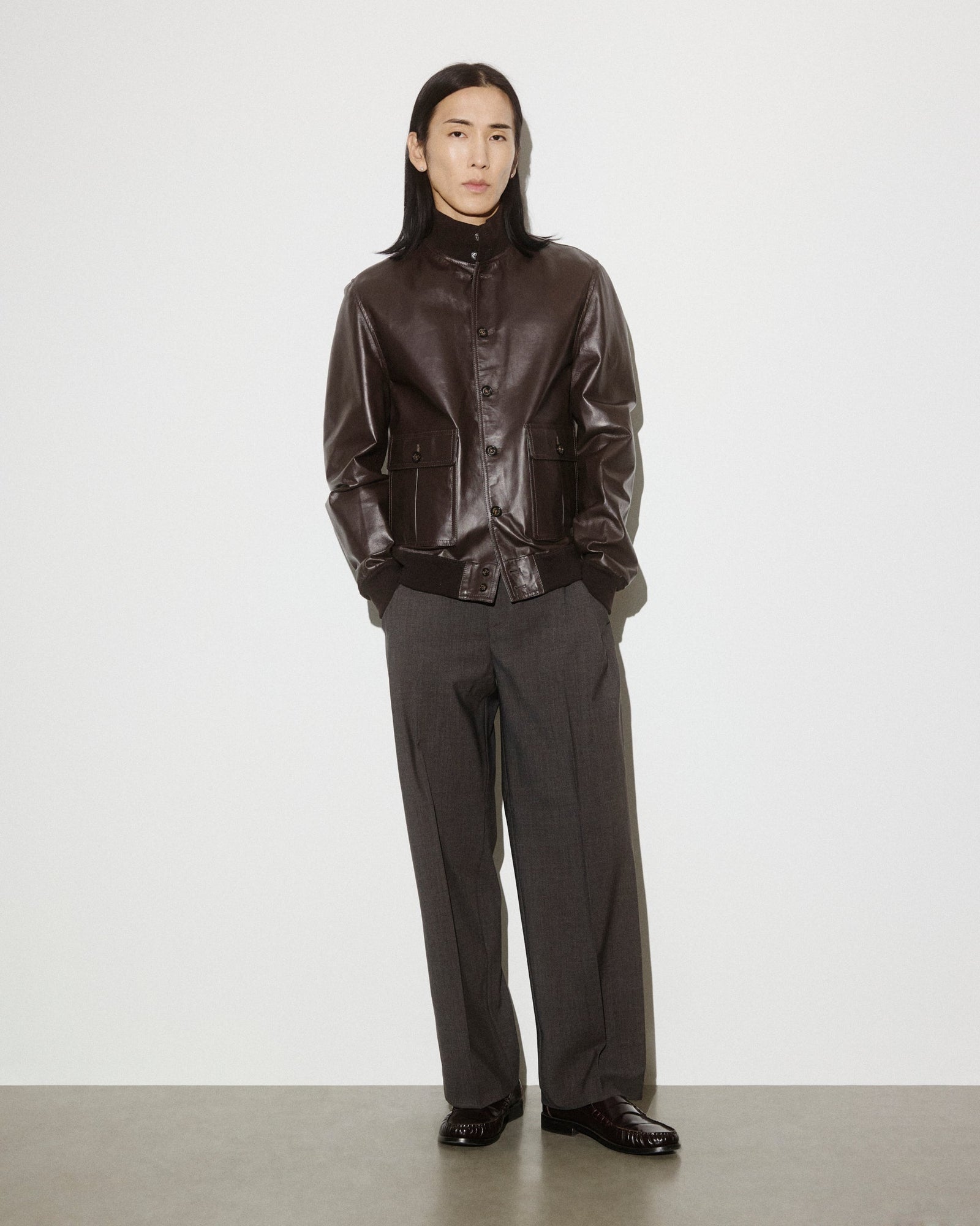 Unlined Valstarino Jacket In Nappa Leather Caff