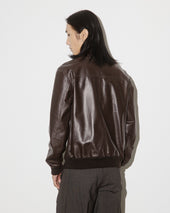 Unlined Valstarino jacket in nappa leather. Brown - Caffè