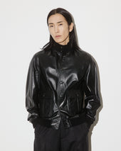 Unlined Valstarino jacket in nappa leather - Black