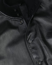 Unlined Valstarino jacket in nappa leather - Black