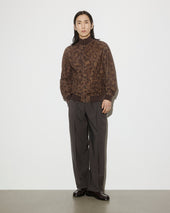 Unlined Valstarino jacket in camouflage printed suede leather - Camouflage