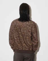 Unlined Valstarino jacket in camouflage printed suede leather - Camouflage