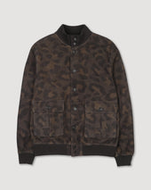 Unlined Valstarino jacket in camouflage printed suede leather - Camouflage