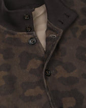 Unlined Valstarino jacket in camouflage printed suede leather - Camouflage
