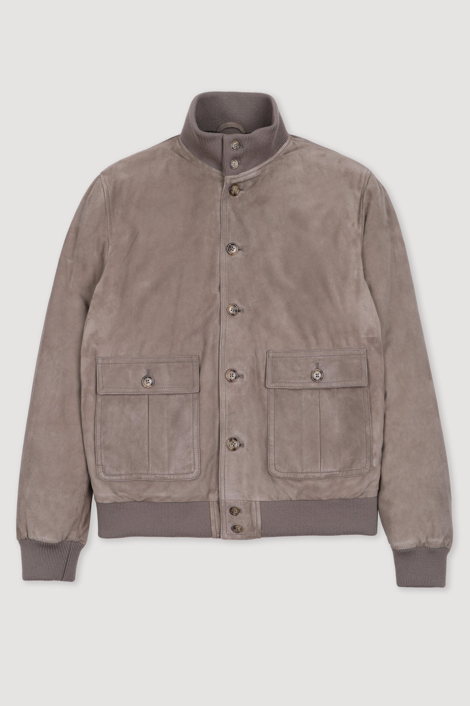 Goose Down Padded Valstarino In Suede Leather Grey Metal