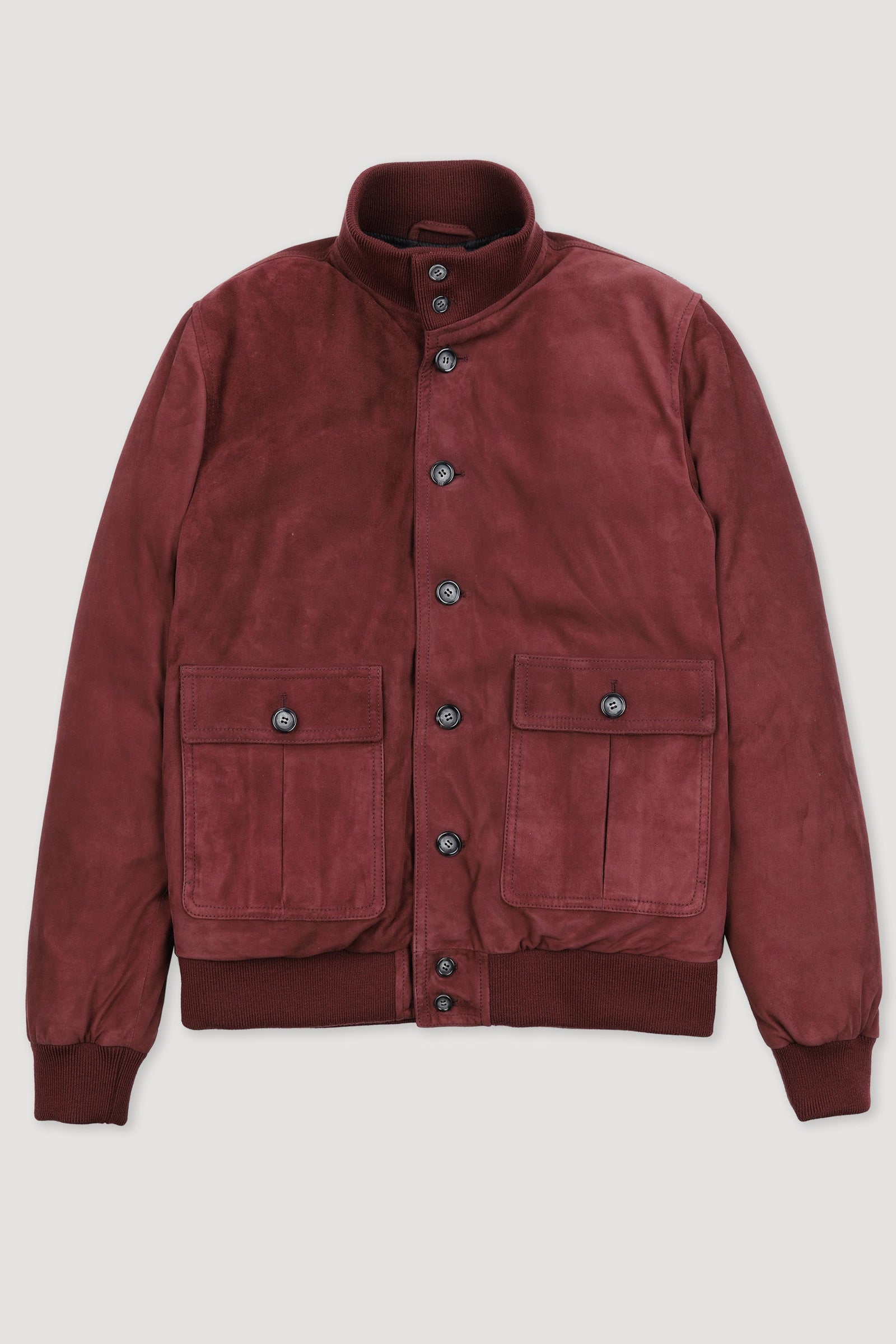 Goose Down Padded Valstarino In Suede Leather Red Myrtle