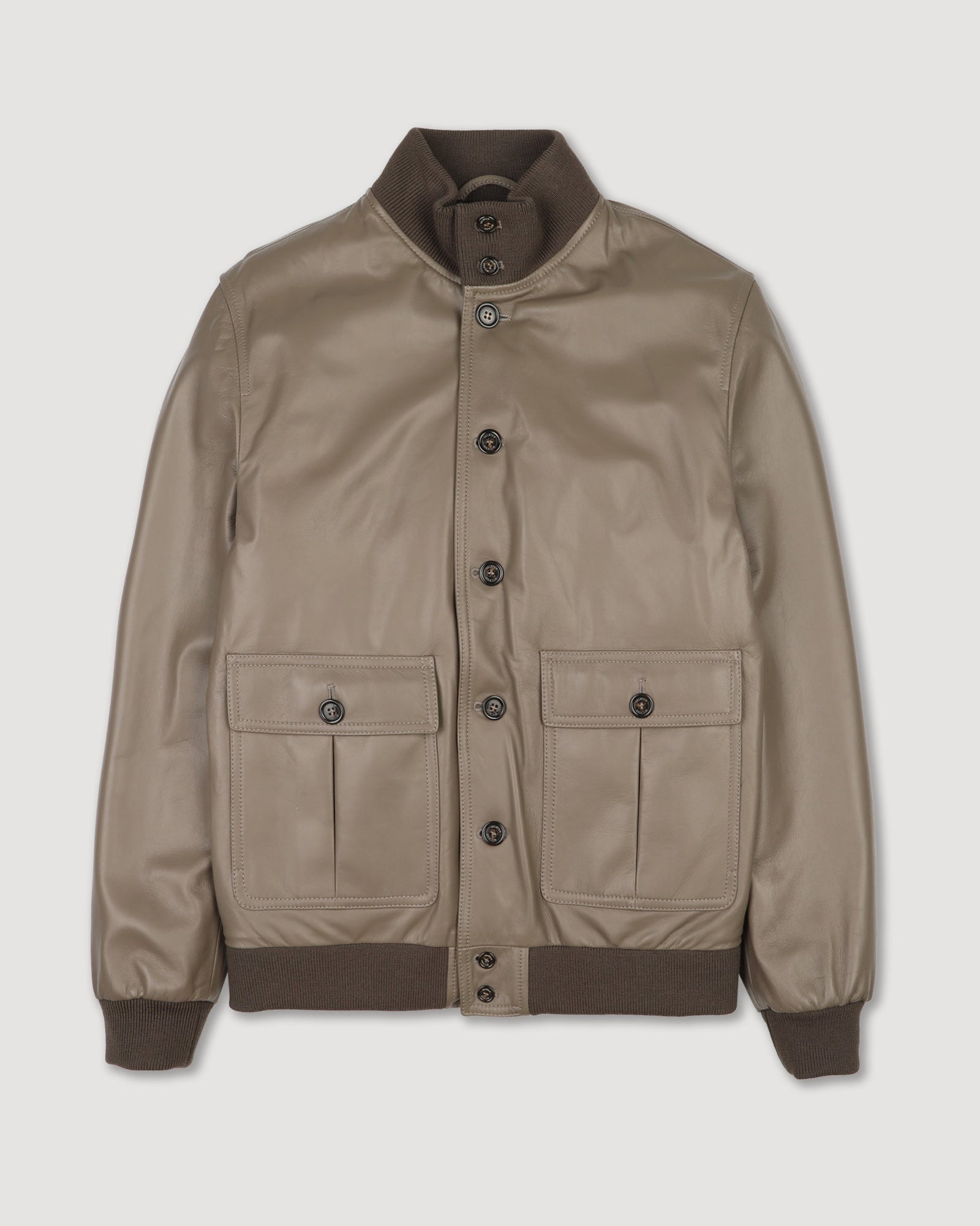 Goose Down Padded Valstarino In Nappa Leather Brown Cocoa