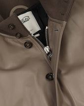Goose down padded Valstarino in nappa leather. Brown - Cocoa