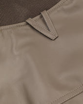 Goose down padded Valstarino in nappa leather. Brown - Cocoa