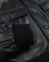 Goose down padded Valstarino in nappa leather. Blue - Navy
