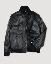 Goose down padded Valstarino in nappa leather. Blue - Navy