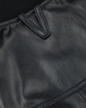Goose down padded Valstarino in nappa leather. Blue - Navy