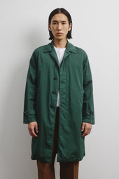 Torino unlined trench coat in cotton-nylon fabric. Green - Conifer
