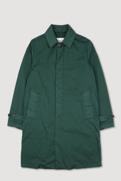 Torino unlined trench coat in cotton-nylon fabric. Green - Conifer