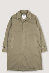 Torino unlined trench coat in cotton-nylon fabric. Green - Soldier