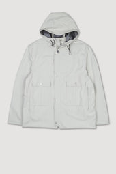 Gardiner parka in 3 layer microfiber, waterproof. Grey - Canvas