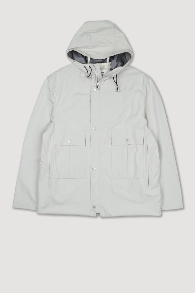 Gardiner parka in 3 layer microfiber, waterproof. Grey - Canvas