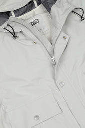 Gardiner parka in 3 layer microfiber, waterproof. Grey - Canvas