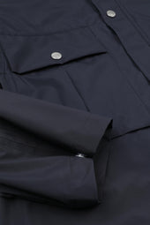 Gardiner parka in 3 layer microfiber, waterproof. - Navy