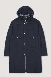 Gardiner parka in 3 layer microfiber, waterproof. - Navy