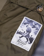 Milano packable raincoat in 3 layer microfiber, waterproof. Green - Caper