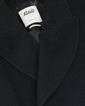 Chukker Polo Coat In Wool Alpaca Blend Herringbone Fabric Semi Lined