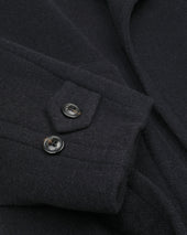 Chukker Polo Coat In Wool Alpaca Blend Herringbone Fabric Semi Lined