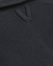Chukker Polo Coat In Wool Alpaca Blend Herringbone Fabric Semi Lined