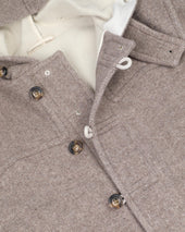 Camus montgomery in herringbone alpaca-wool felt. Beige - Vicuna/Latte