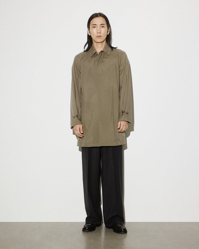 Milano packable raincoat in 3 layer microfiber, waterproof. Green - Cappero