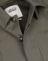Milano packable raincoat in 3 layer microfiber, waterproof. Green - Cappero