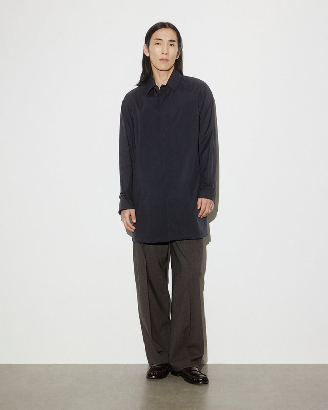 Milano packable raincoat in 3 layer microfiber, waterproof. Blue - Navy