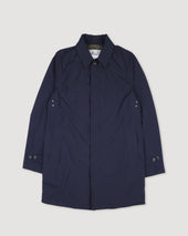 Milano packable raincoat in 3 layer microfiber, waterproof. Blue - Navy