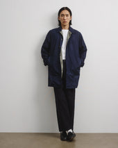 Milano packable raincoat in water repellent microfiber, lined. Blue - Navy