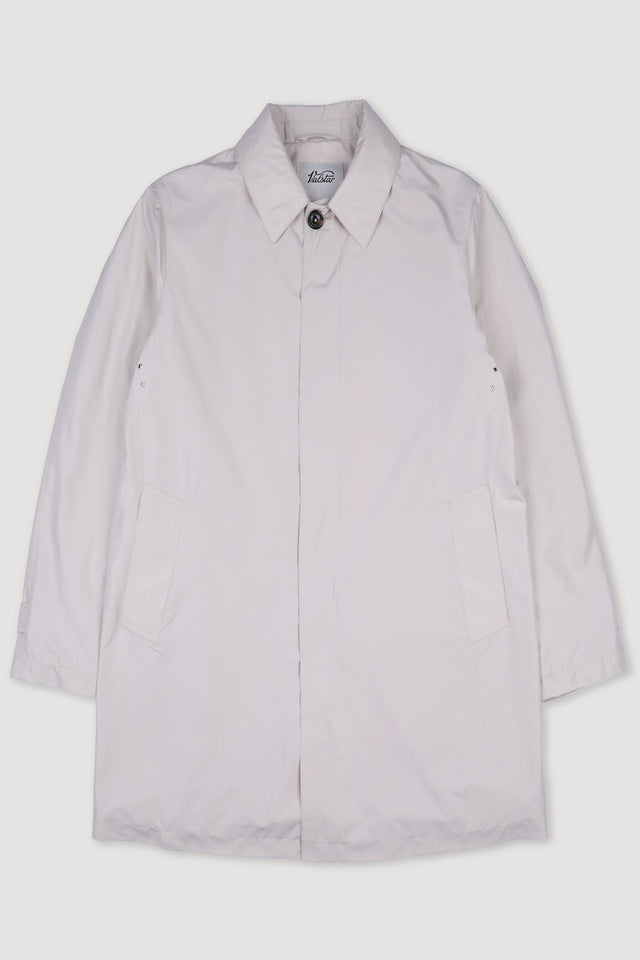Milano packable raincoat in water repellent microfiber, lined. Cream - Latte