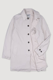 Milano packable raincoat in water repellent microfiber, lined. Cream - Latte