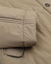 Norge Parka in waterproof microfiber fabric with a wool–cotton blend fur. Beige - Avana