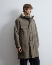 Norge Parka in waterproof microfiber fabric with a wool–cotton blend fur. Green - Cappero