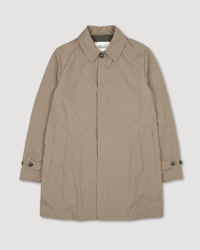 Milano packable raincoat in water-proof technical microfiber fabric, lined. Beige - Avana