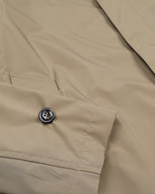 Milano packable raincoat in water-proof technical microfiber fabric, lined. Beige - Avana