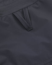 Milano packable raincoat in water-proof technical microfiber fabric, lined. Blue - Navy