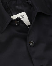 Joyce lined coat in combed pure virgin wool twill, water-repellent. Blue - Navy