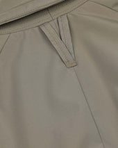 Joice padded overcoat in technical waterproof microfiber. Green - Cappero